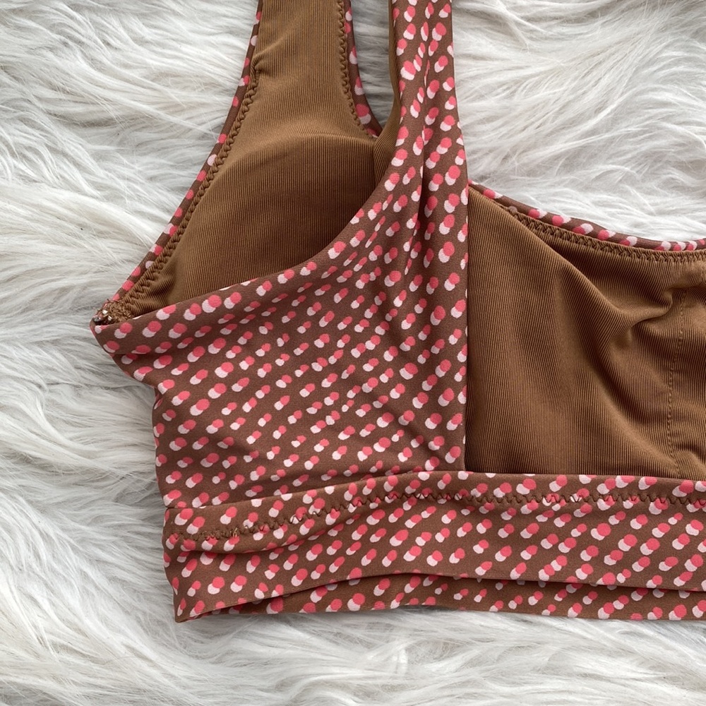 Aerie | Polka Dot Wide Strap Scoop Bikini Top - Picture 8 of 11